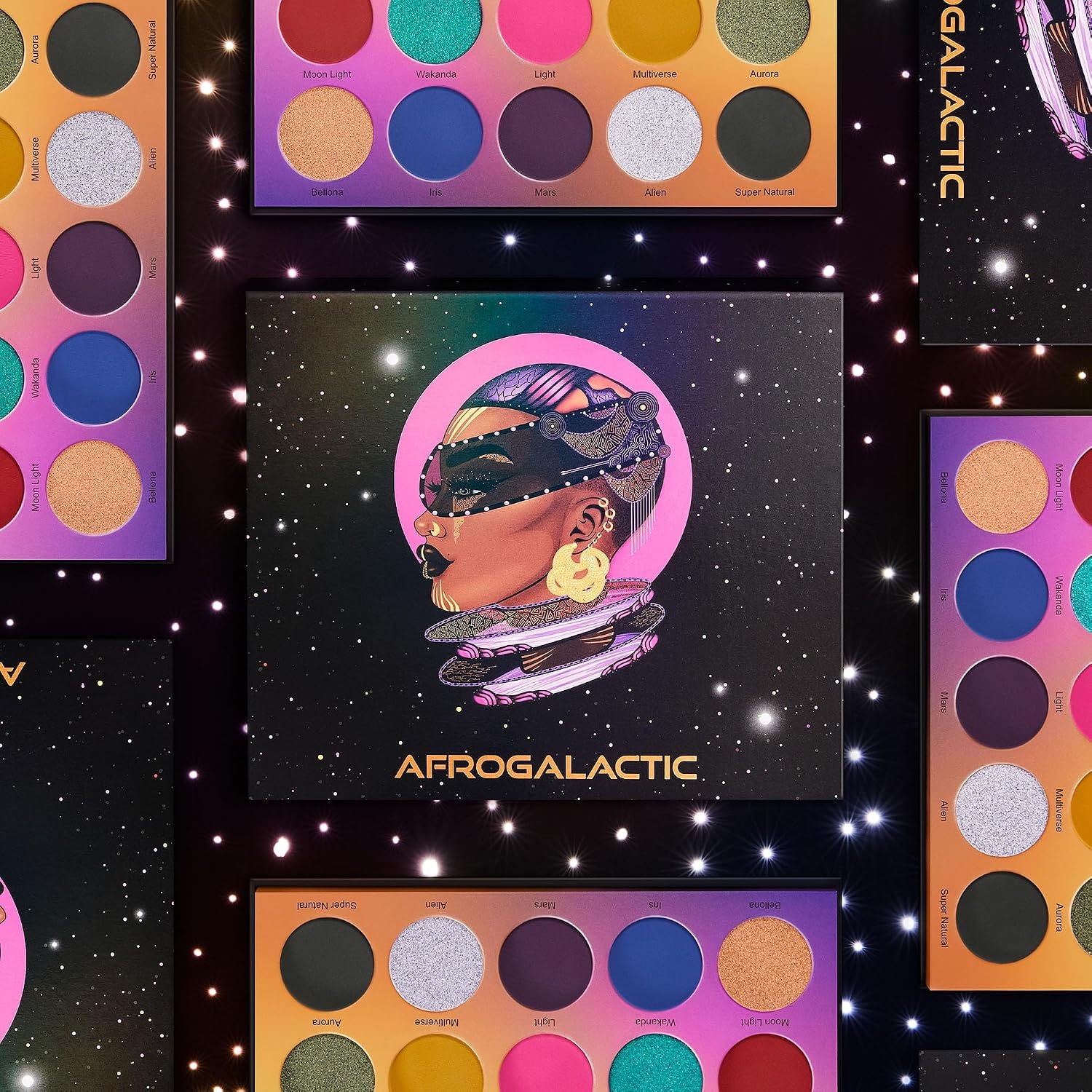 Juvia's Place Afrogalactic Glitter Liner Star Girl - Glitter Liner Liquid, Waterproof, Multi-Dimensional Gel, Metallic Liquid, Holographic, and Iridescent - Image 8