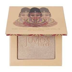 Juvia's Place - Tribe Highlighter Vol. 3 - Glow Highlighter Face Makeup Powder - Shimmering Glow Finish perfect for cheekbones, Radiant Mineral Shimmer, Illuminating Powder
