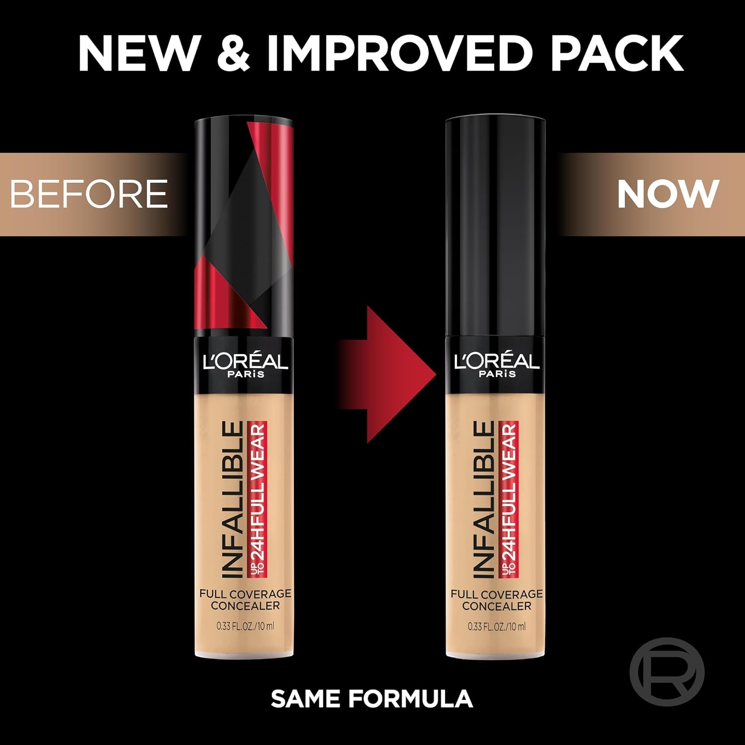 L'Oreal Paris Makeup Infallible Full Wear Waterproof Matte Concealer, Full Coverage, Ivory, 0.33 fl. oz. - Image 4