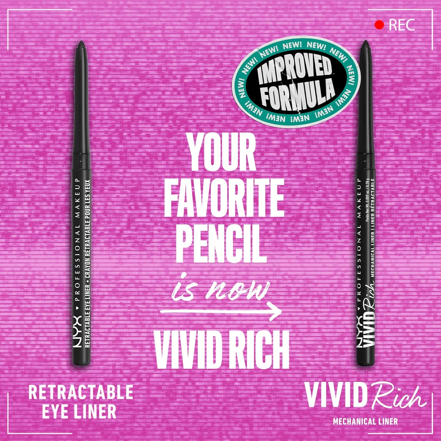 NYX PROFESSIONAL MAKEUP Mechanical Eye Pencil, Vivid Rich Mechanical, Creamy Retractable Eyeliner - Sapphire Bling, Deep Blue Eyeliner - Image 27